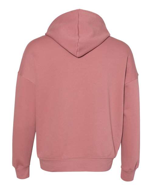 Unisex Sponge Fleece Drop Shoulder Hoodie Sweatshirt - Mauve Back