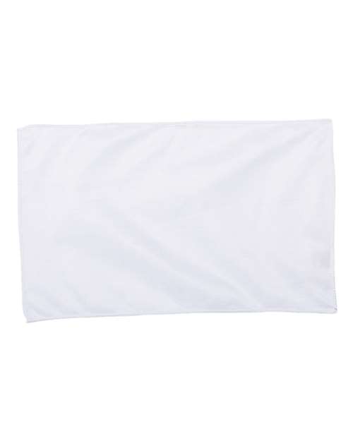 Value Microfiber Rally Towel - White Front