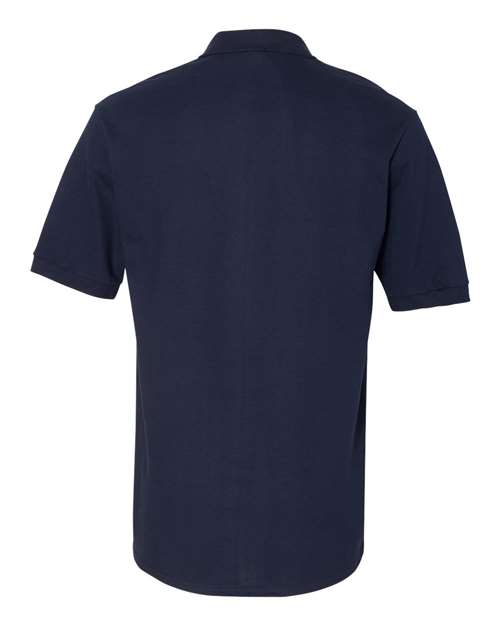 Men's 100% Ring-Spun Cotton Piqué Polo - J. Navy Back