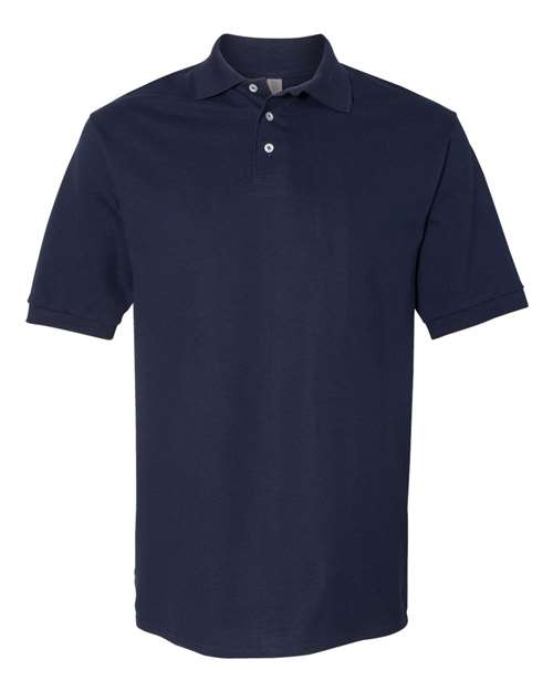 Men's 100% Ring-Spun Cotton Piqué Polo - J. Navy Front