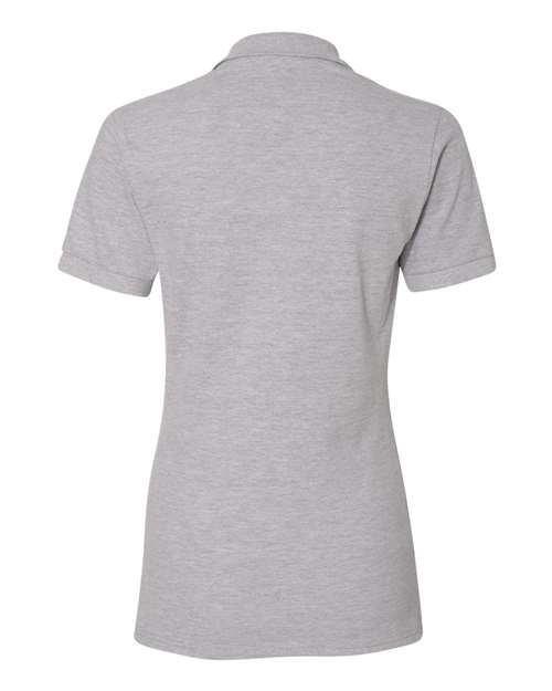 Women's 100% Ring-Spun Cotton Piqué Polo - Athletic Heather Back