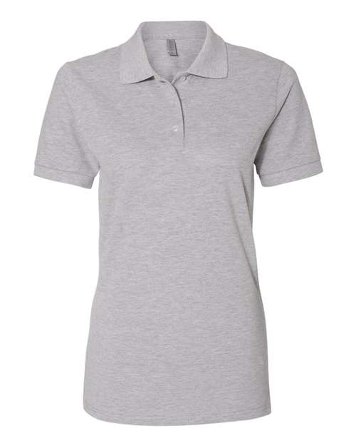 Women's 100% Ring-Spun Cotton Piqué Polo - Athletic Heather Front