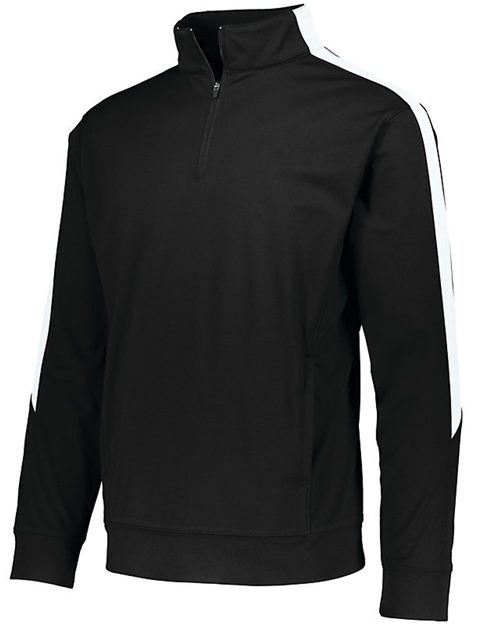 Men's Medalitst 2.0 Quarter-Zip Pullover - Black/ Gold Front