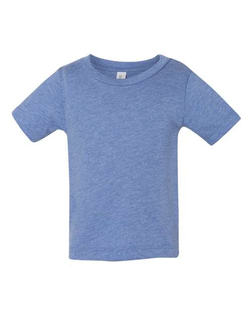 Infant Triblend Tee - Blue Triblend Front