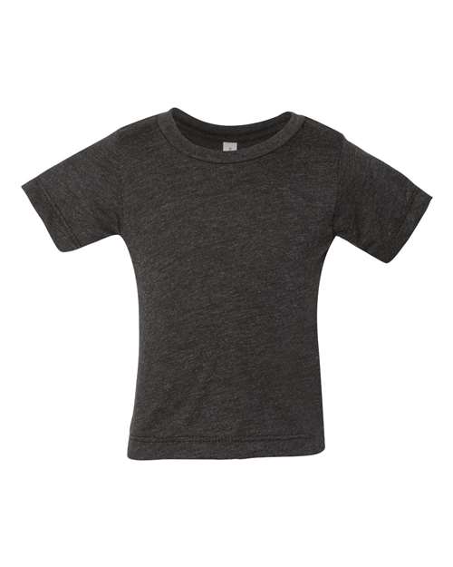BELLA + CANVAS Infant Triblend Tee - Charcoal Black Triblend Front