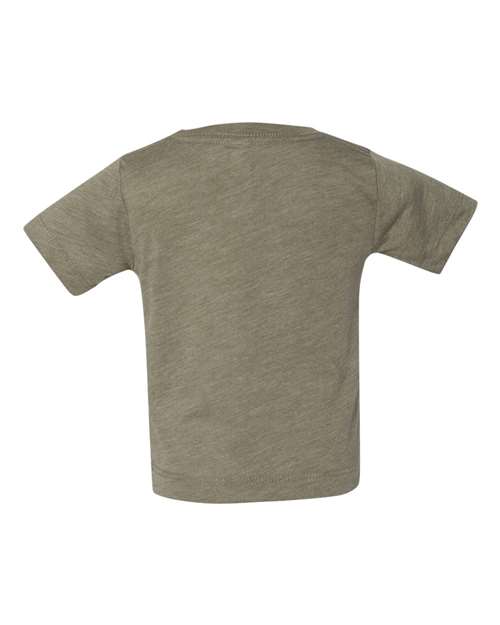 Infant Triblend Tee - Olive Triblend Back