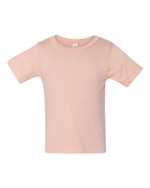 BELLA + CANVAS Infant Triblend Tee - Peach Triblend Front