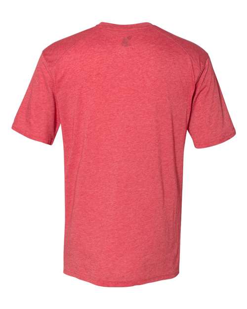 Men's Triblend Performance T-Shirt - Red Heather Back
