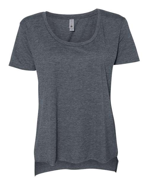 Women's Festival Scoop Neck T-Shirt - Antique Denim Front