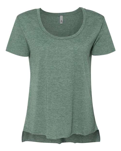 Women's Festival Scoop Neck T-Shirt - Royal Pine Front
