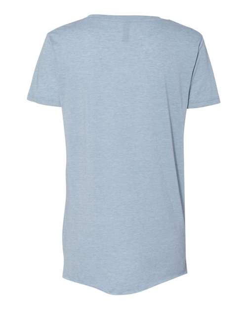 Women's Festival Scoop Neck T-Shirt - Stonewash Denim Back