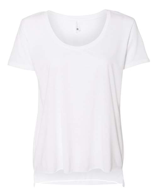 Women's Festival Scoop Neck T-Shirt - White Front