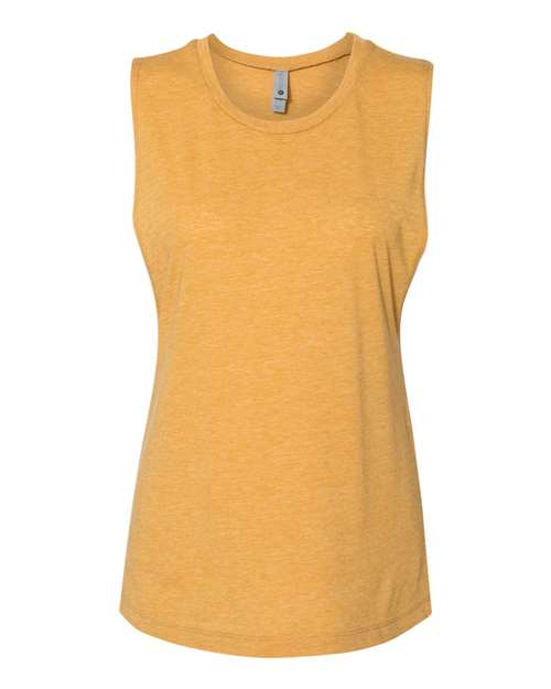 Women’s Festival Muscle Tank - Antique Gold Front