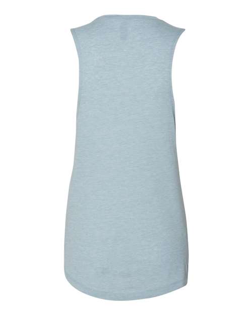 Women’s Festival Muscle Tank - Stonewash Denim Back