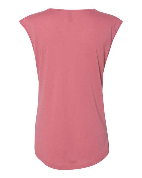 Women's Festival Sleeveless Deep V-Neck T-Shirt - Smoked Paprika Back