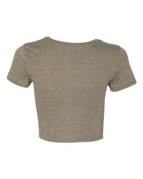 Women’s Crop Tee - Heather Olive Back