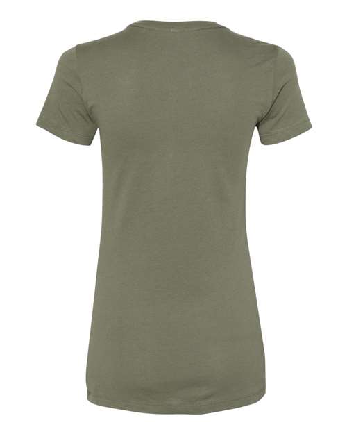 Women's Slim Fit Tee - Military Green Back