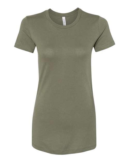 Women's Slim Fit Tee - Military Green Front