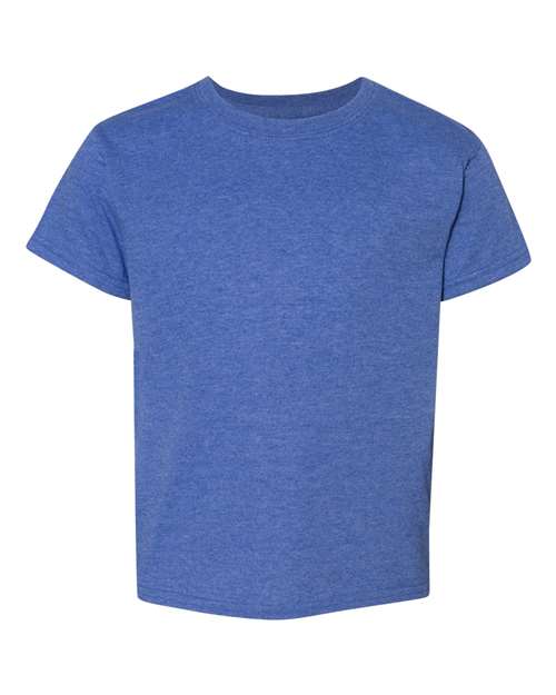 Gildan Youth DryBlend® T-Shirt - Heather Deep Royal Front