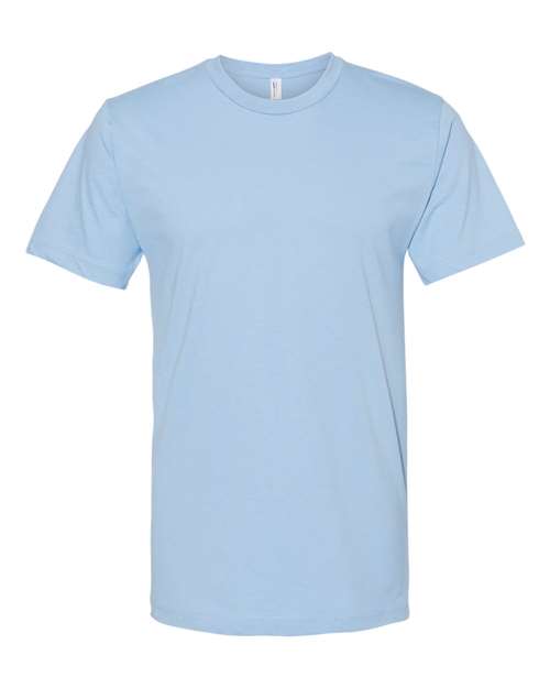 Unisex Fine Jersey Tee - Baby Blue Front