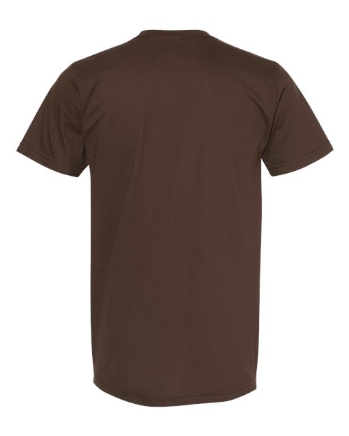 Unisex Fine Jersey Tee - Brown Back
