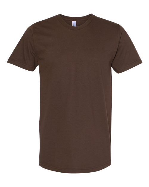 Unisex Fine Jersey Tee - Brown Front