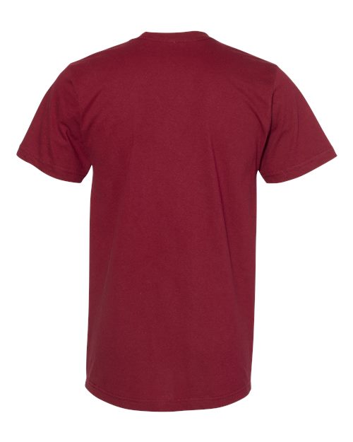 Unisex Fine Jersey Tee - Cranberry Back