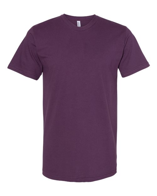 Unisex Fine Jersey Tee - Eggplant Front