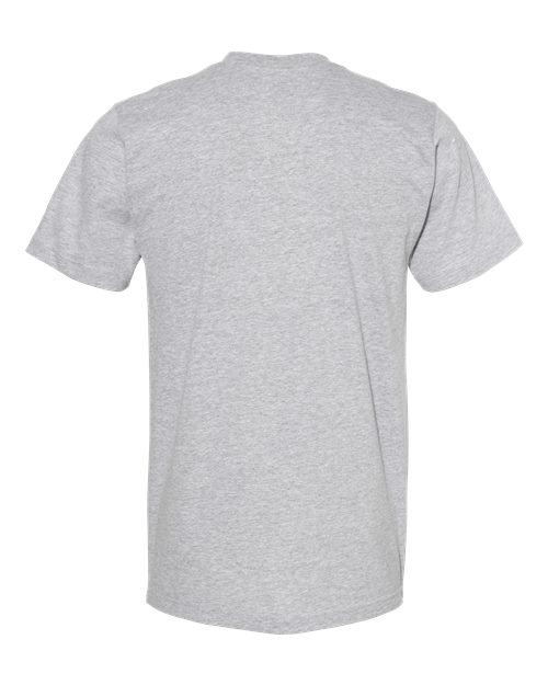 Unisex Fine Jersey Tee - Heather Grey Back
