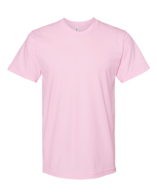 Unisex Fine Jersey Tee - Pink Front