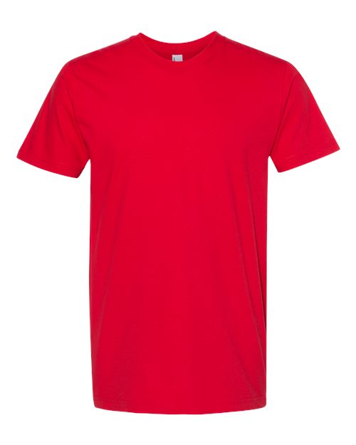 Unisex Fine Jersey Tee - Red Front