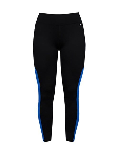 Women's Panel Tights - Black/ White Front