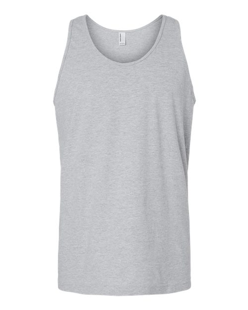 Unisex Fine Jersey Tank - Heather Grey Front