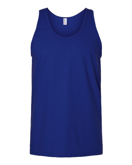 Unisex Fine Jersey Tank - Lapis Front