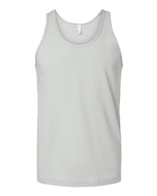 Unisex Fine Jersey Tank - New Silver Front