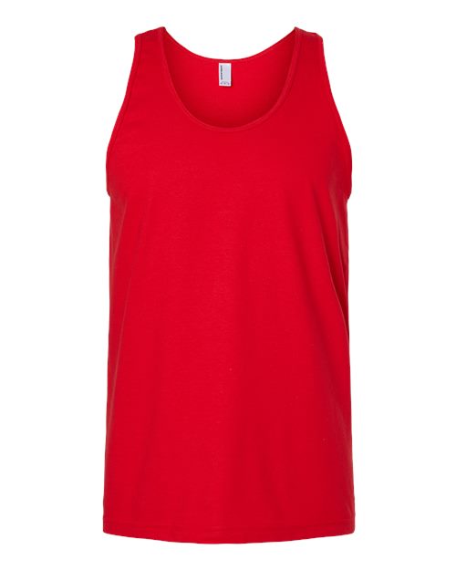 Unisex Fine Jersey Tank - Red Front