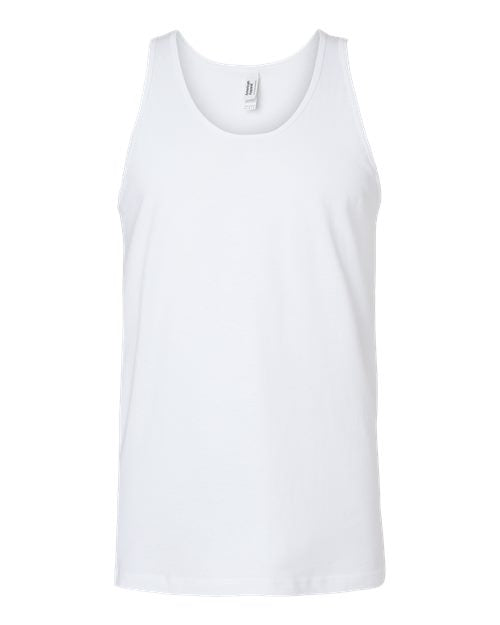 Unisex Fine Jersey Tank - White Front
