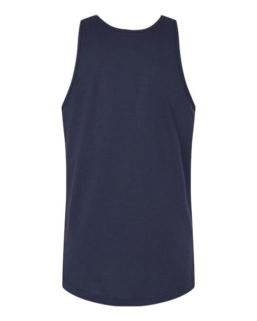 Unisex Fine Jersey Tank - Navy Back