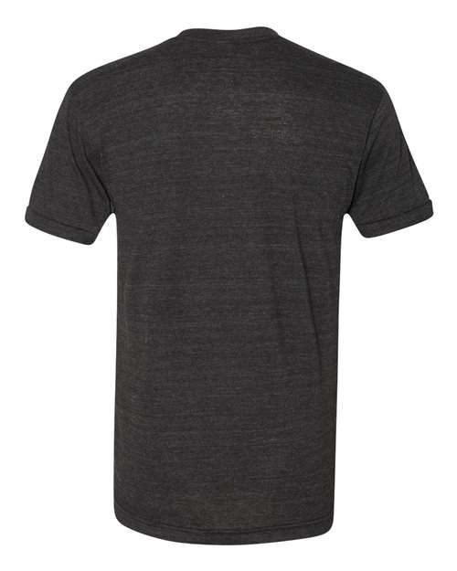 Unisex USA-Made Triblend Track Tee - Tri-Black Back