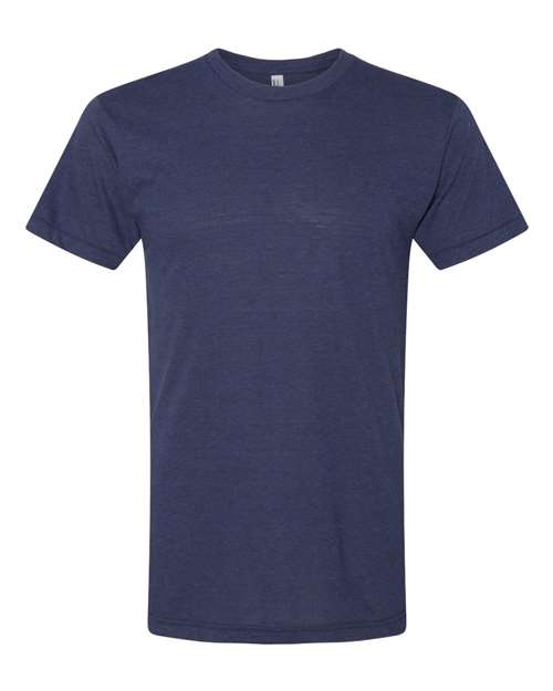 Unisex Triblend Track Tee - Tri-Indigo Front