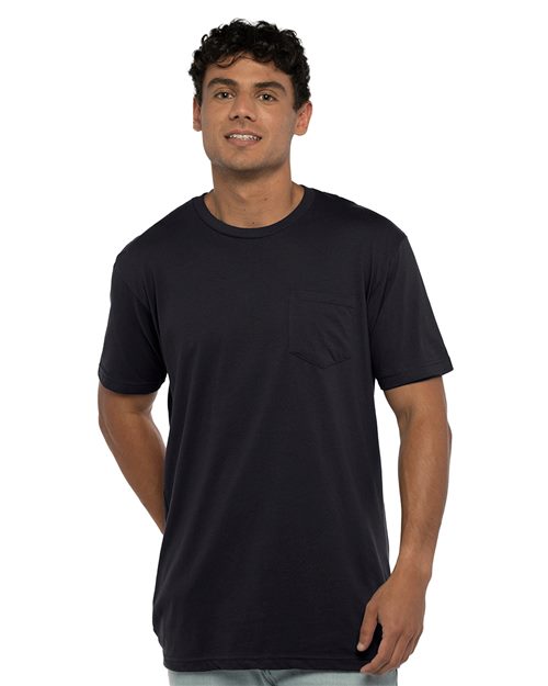 Unisex Cotton Pocket T-Shirt - Red Front
