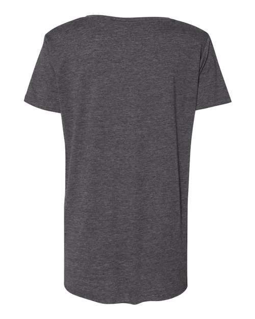 Women's Festival Scoop Neck T-Shirt - Charcoal Back