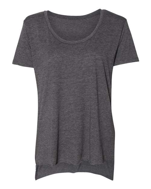 Women's Festival Scoop Neck T-Shirt - Charcoal Front