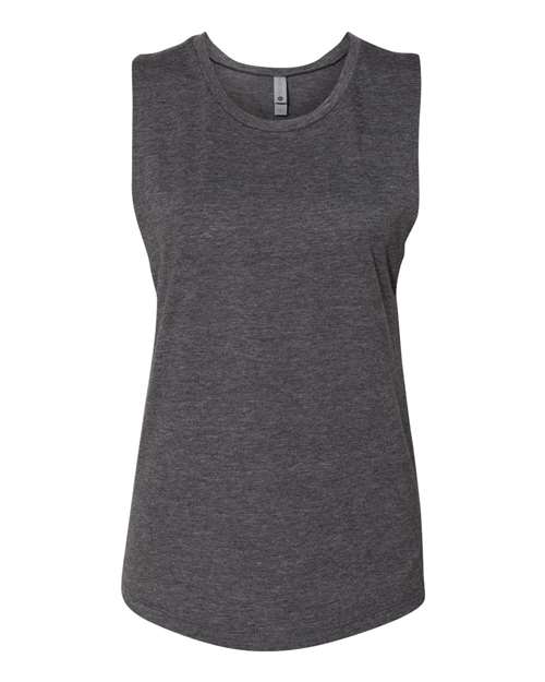 Next Level Women’s Festival Muscle Tank - Charcoal Front