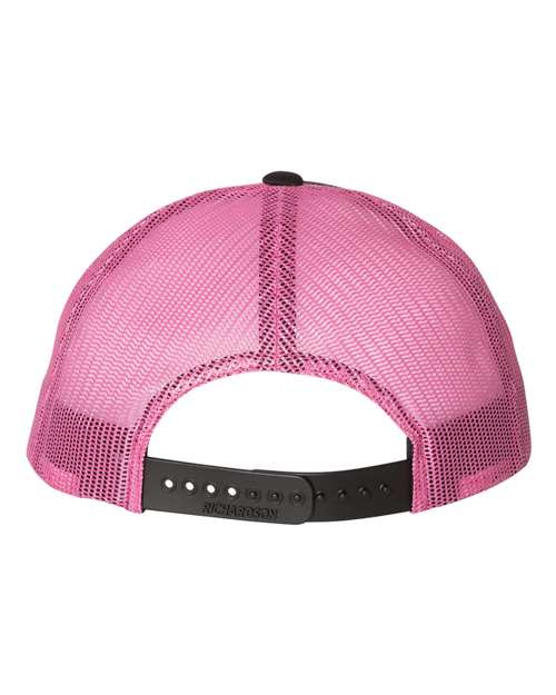Low Pro Trucker Cap - Black/ Neon Pink Back