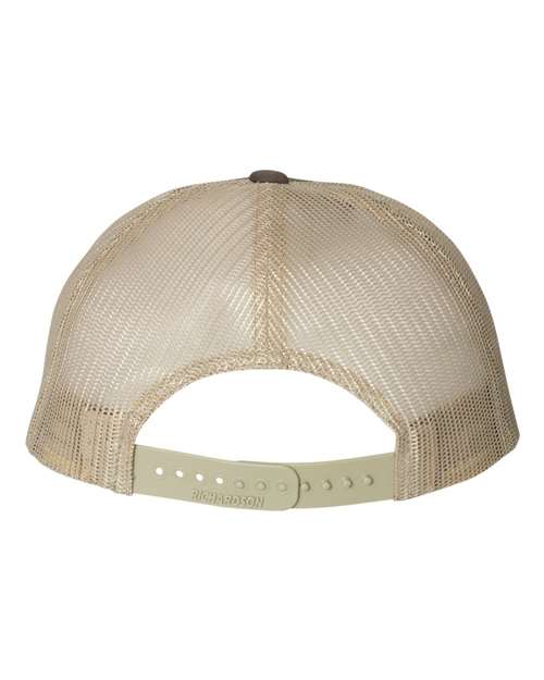 Low Pro Trucker Cap - Brown/ Khaki Back