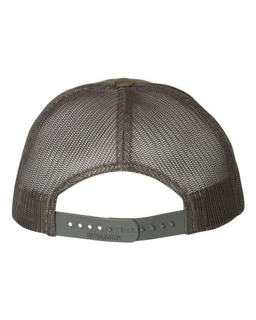 Low Pro Trucker Cap - Chocolate Chip/ Grey Brown Back