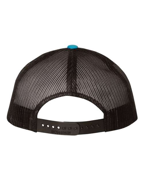Low Pro Trucker Cap - Cyan/ Black Back