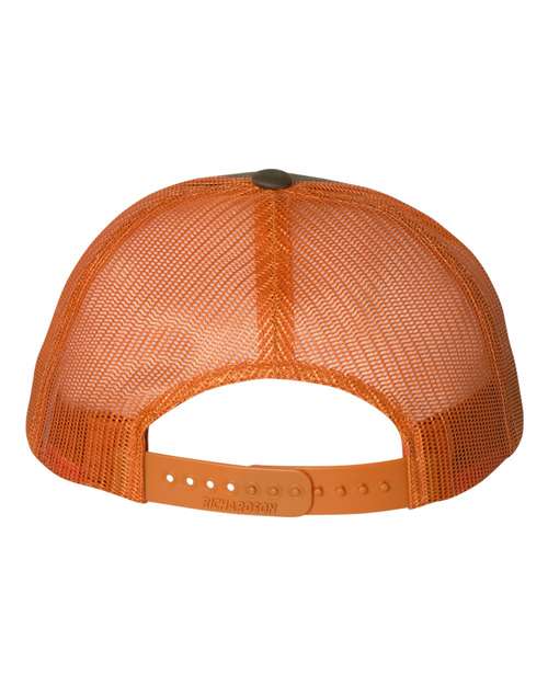 Low Pro Trucker Cap - Dark Loden/ Jaffa Orange Back