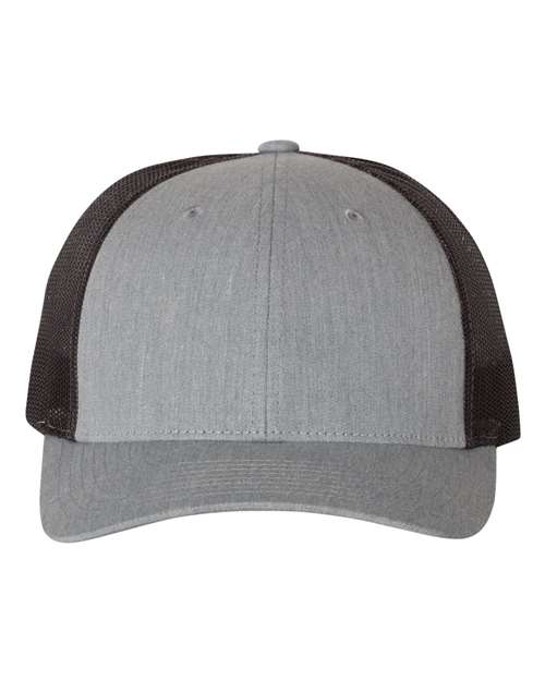 Low Pro Trucker Cap - Heather Grey/ Dark Charcoal Front